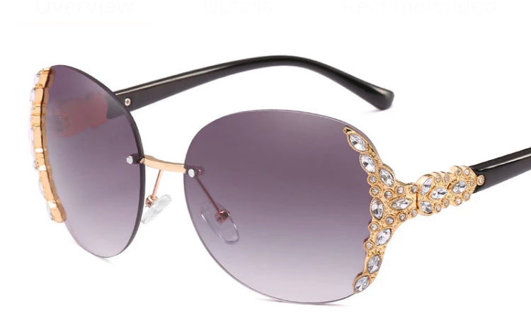 Women sunglasses w/ diamond accent