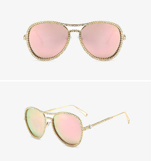 Women’s luxury rhinestone sunglasses